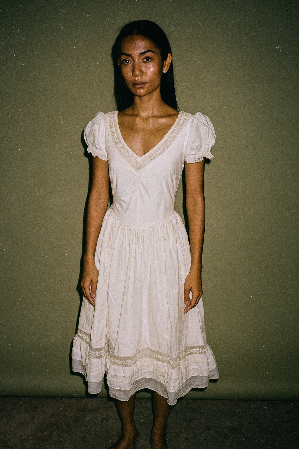 Jean Paul Gaultier Cream Vintage Milkmaid Dress