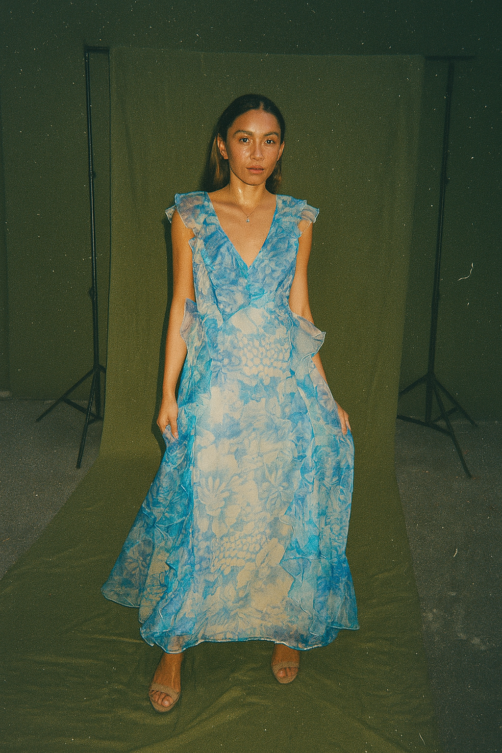 Blue Floral Dress