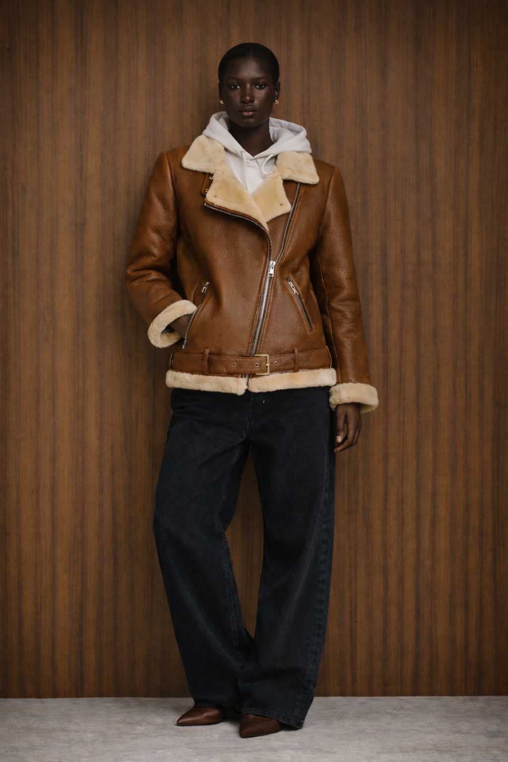 Leather and Fur Jacket