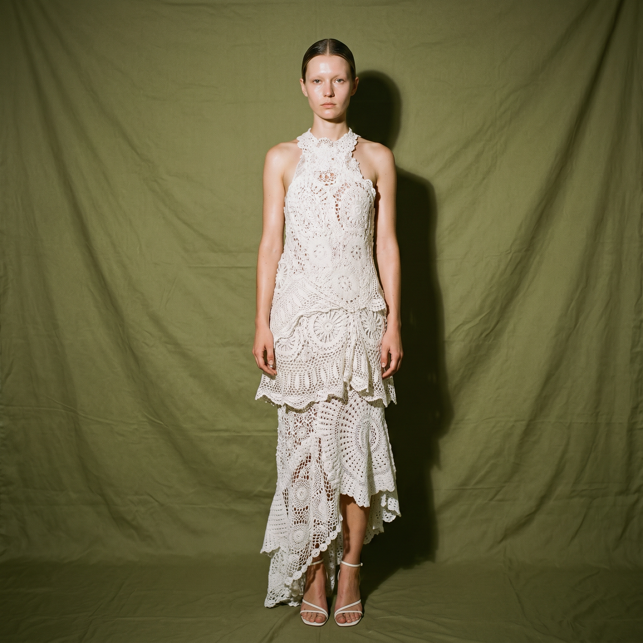 Maligaya Long Dress Crochet Cutout at the Back