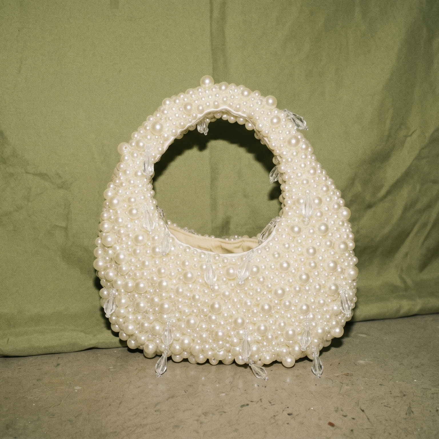 Meshki Pearl Beaded Handbag Amara