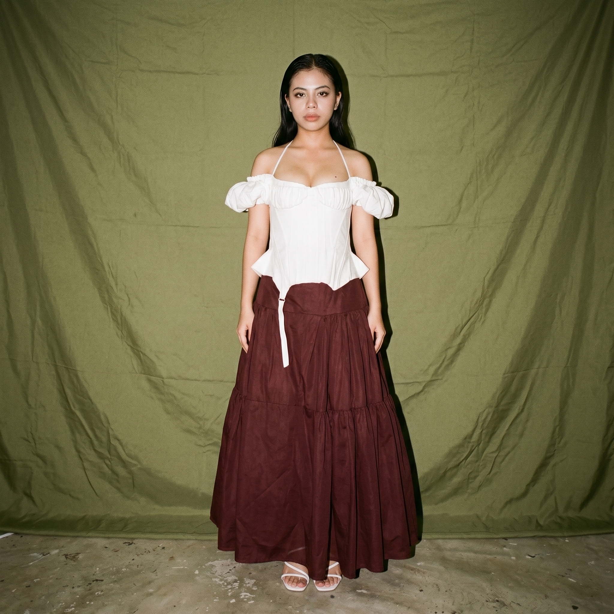 Lsoul Corset Top with Puff Sleeves and unique details