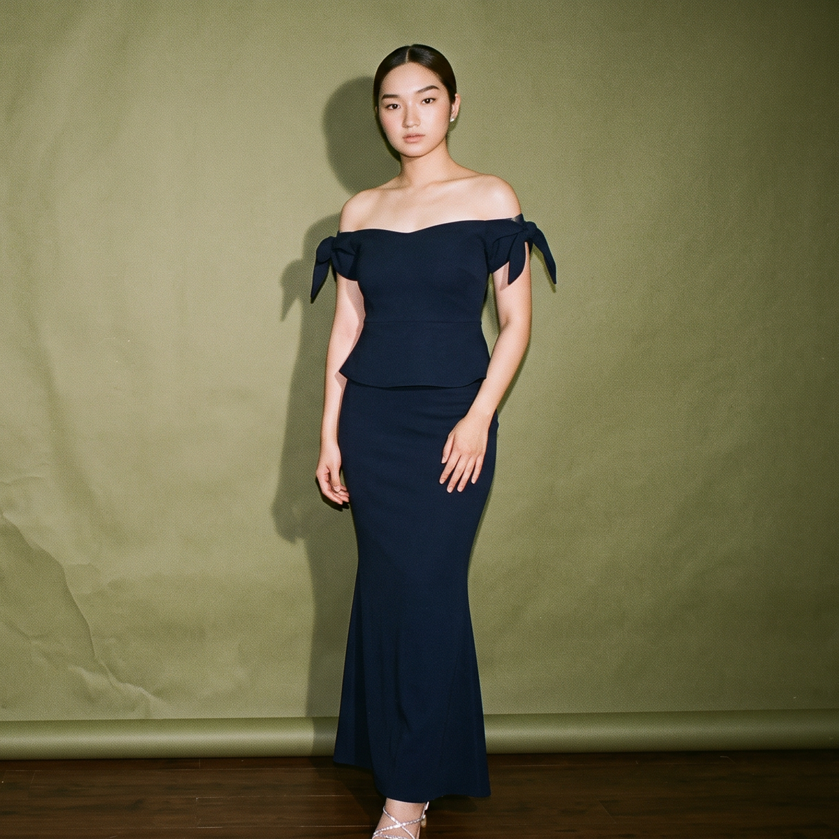 Karimadon Navy Blue Peplum