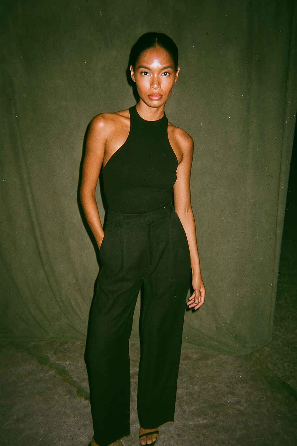 Araw Black Linen Trousers