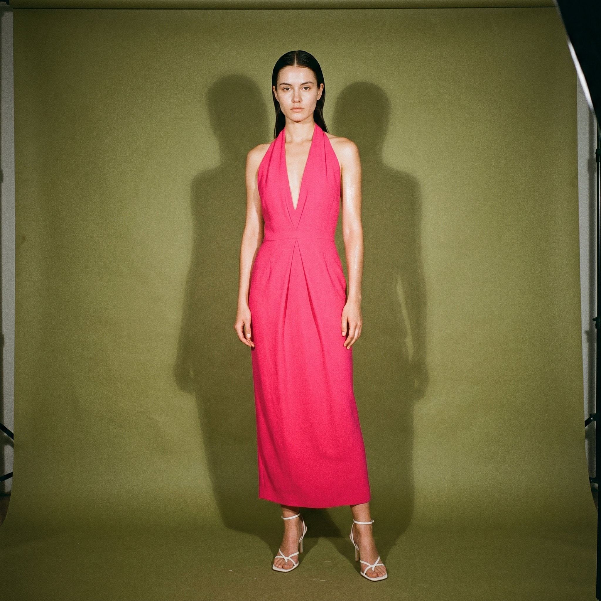 Rajo Laurel Red Backless Dress with Zip Up
