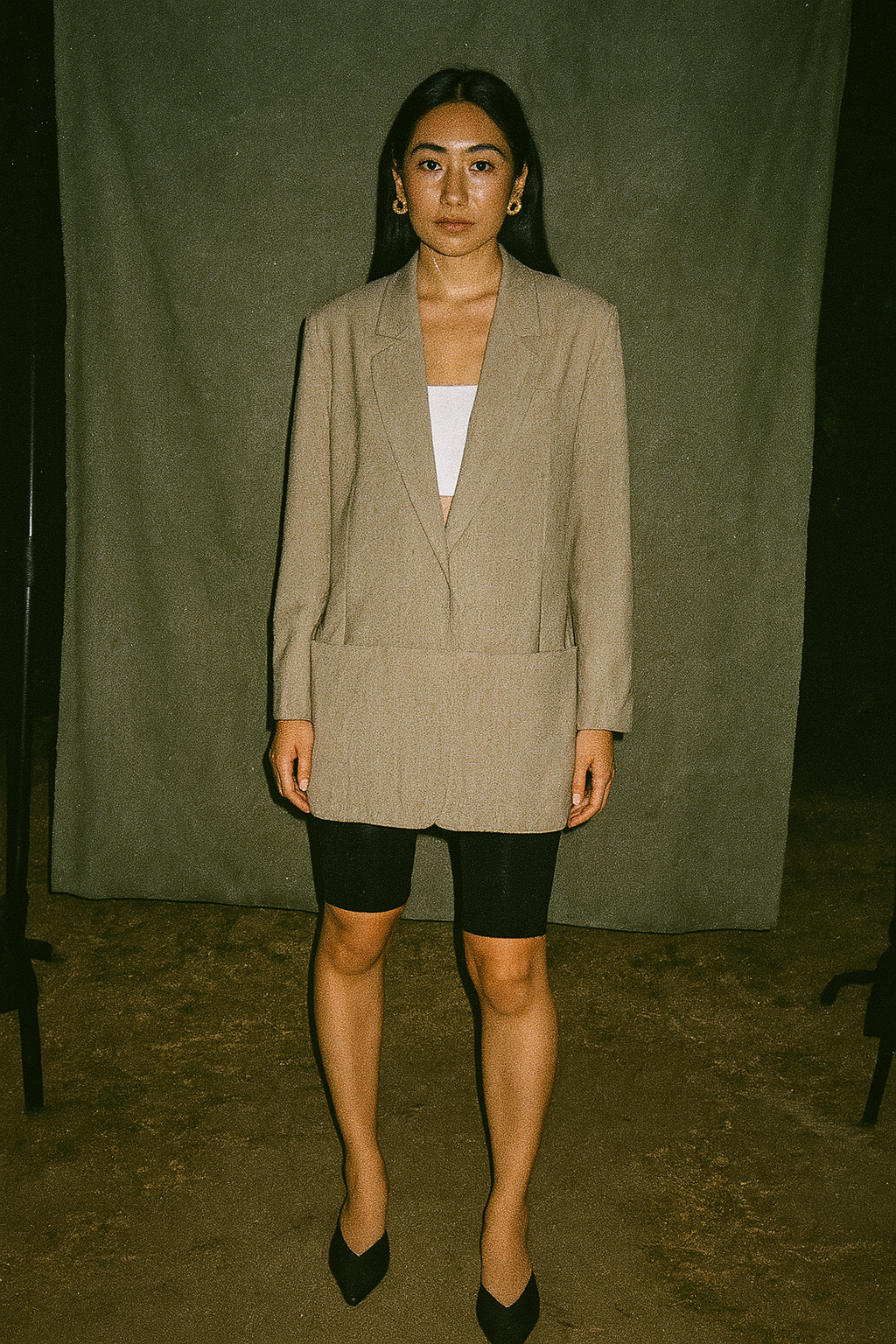 Jacquemus Beige 3 Button Linen Blazer