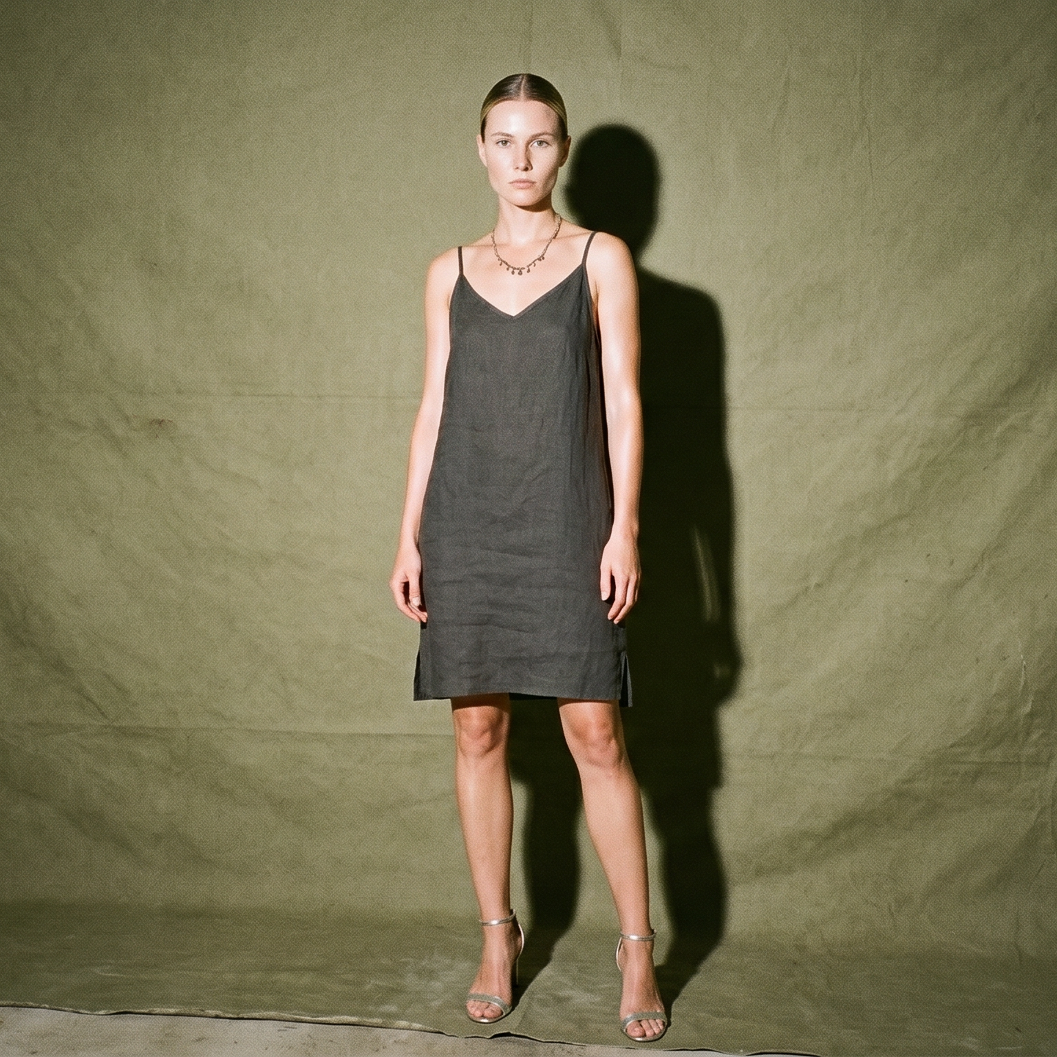 Nirvana Collective Navy Blue Dress Sleeveless