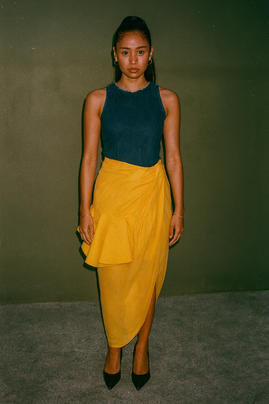 Jacquemus Marigold Ruffled Layered Skirt