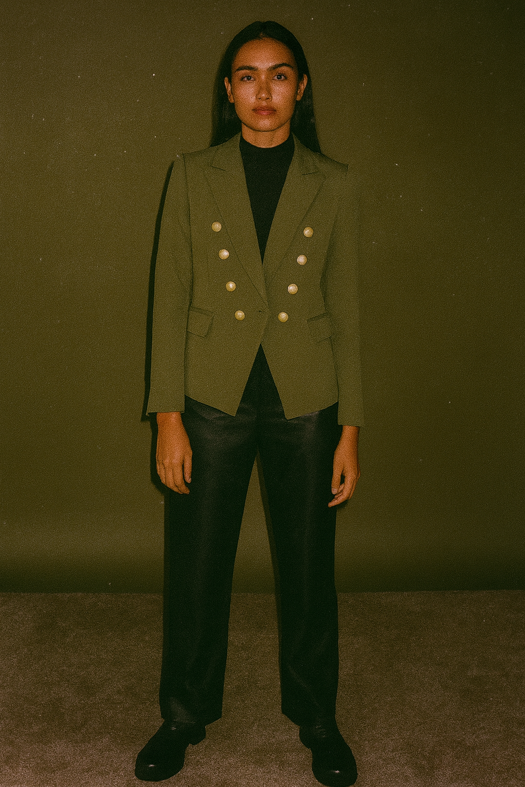 Balmain Green Balmain Coat