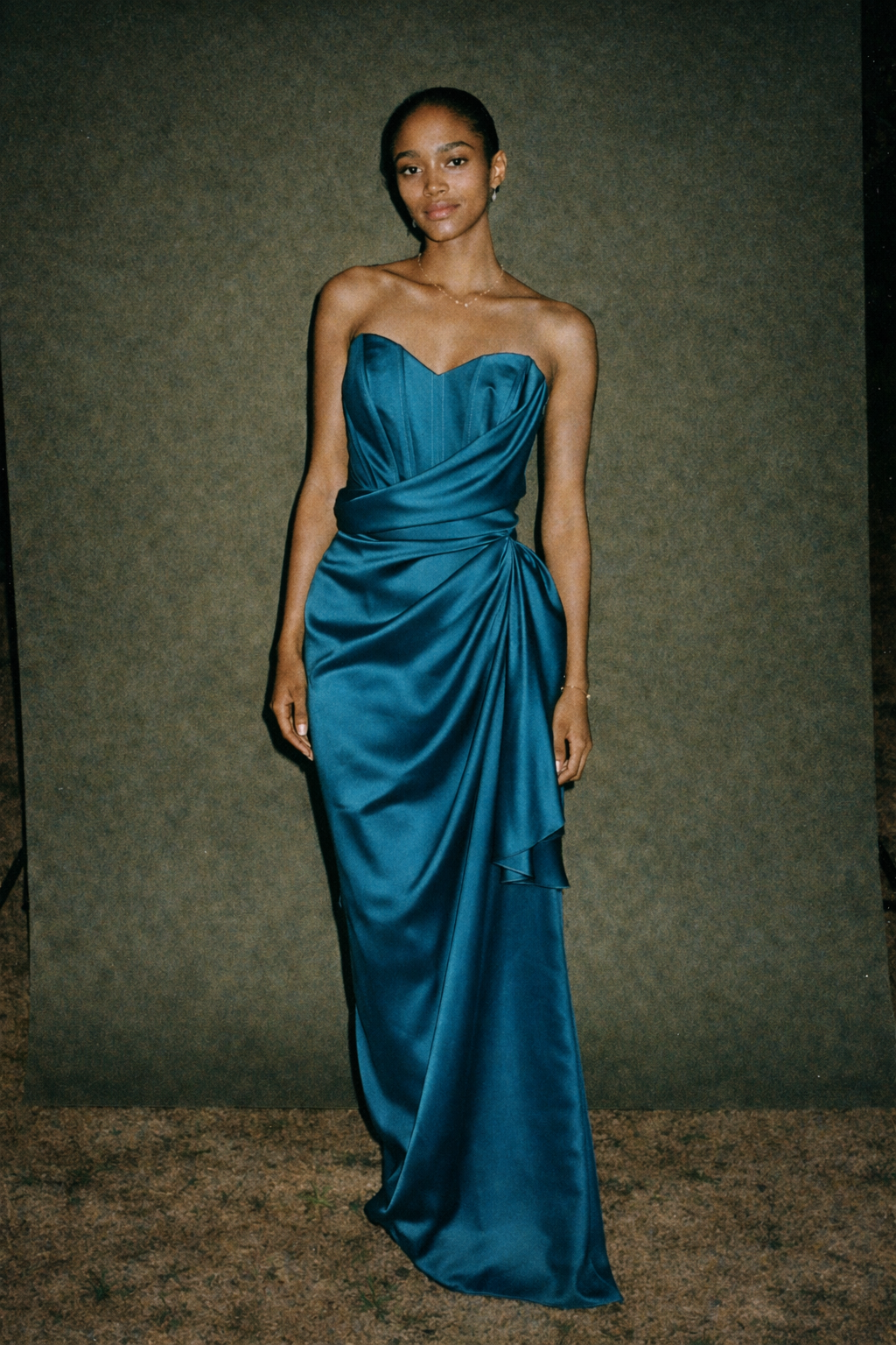 Jaz Cerezo Tube Dress Fitted Silhouette Leg Slit