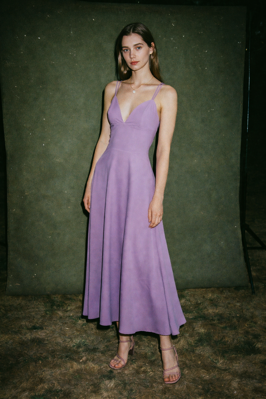 Rihoas Lavander Lond Dress Criss Cross Back Sleeveless