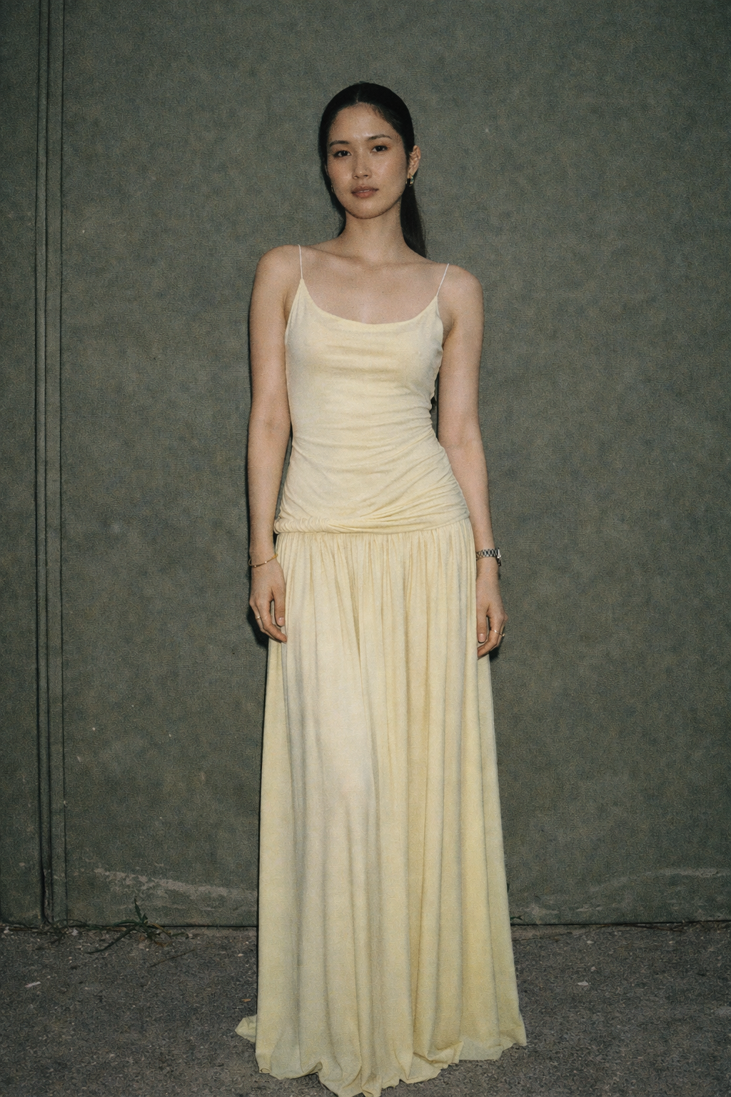 Cocosin Butter Yellow Sheer Dress