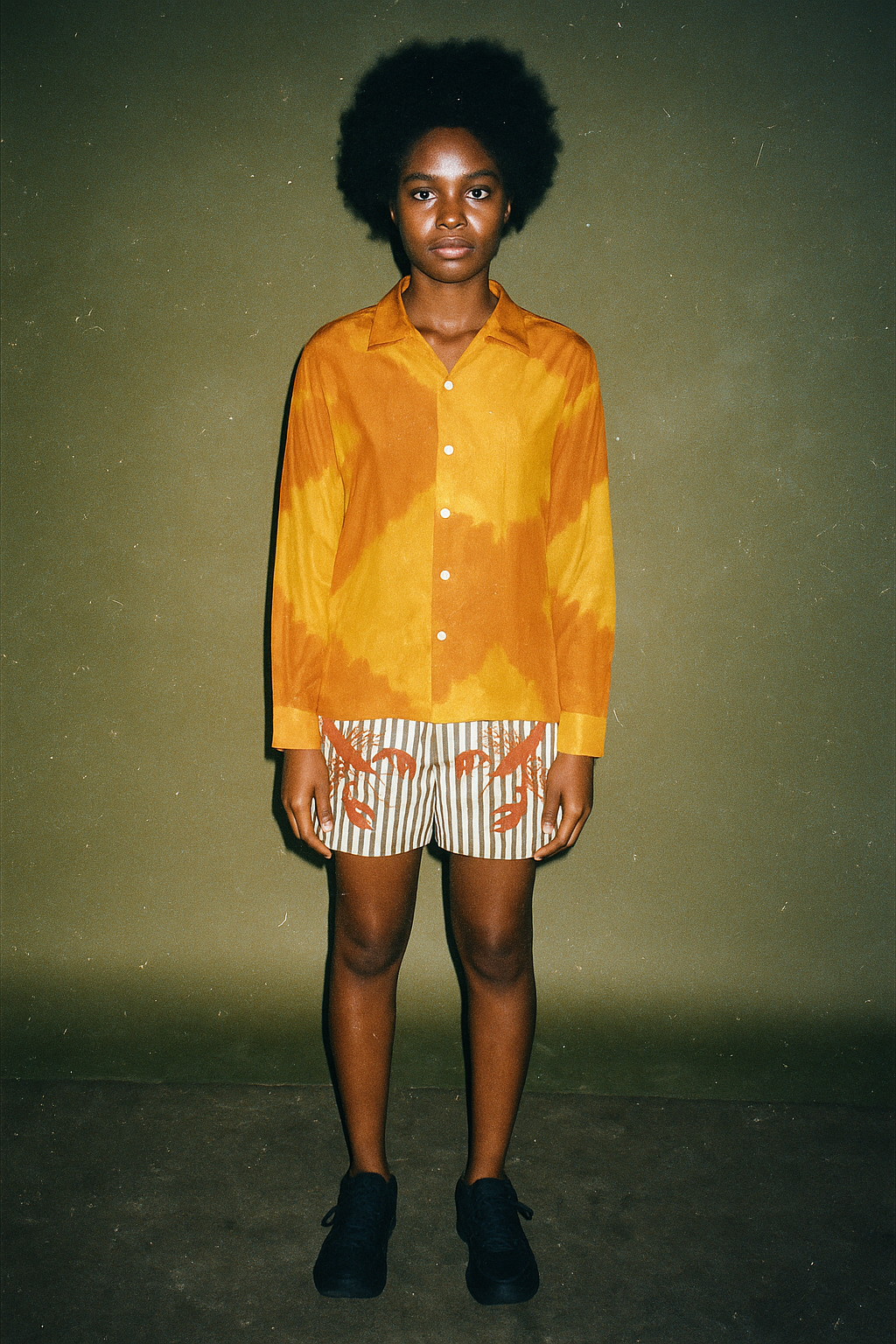 Bode Longsleeve Yellow with Buttom Down White