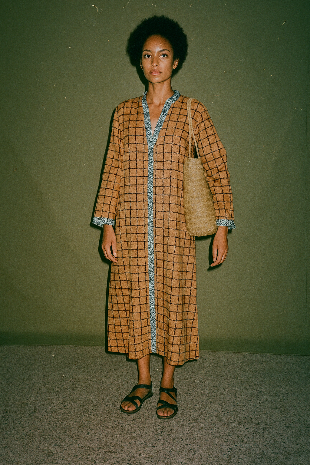 Ciao Lucia Long Sleeve Loose Fitting Shirt Small Circle inside the Square