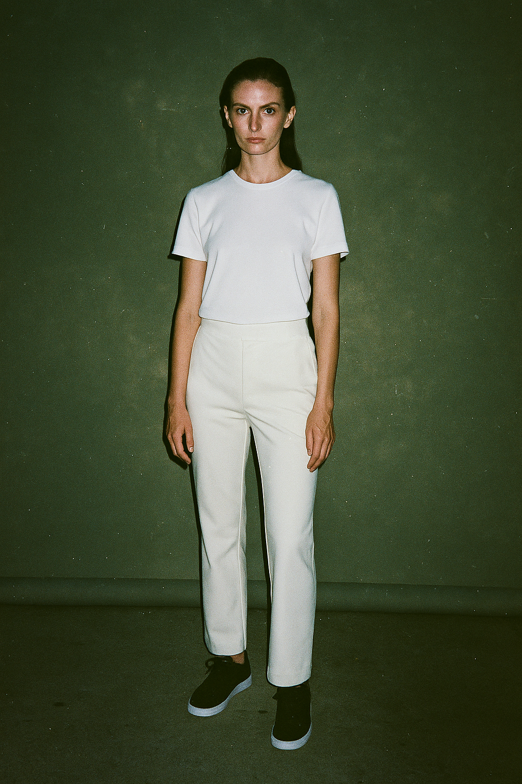 Bamba Trousers with Gold Accent