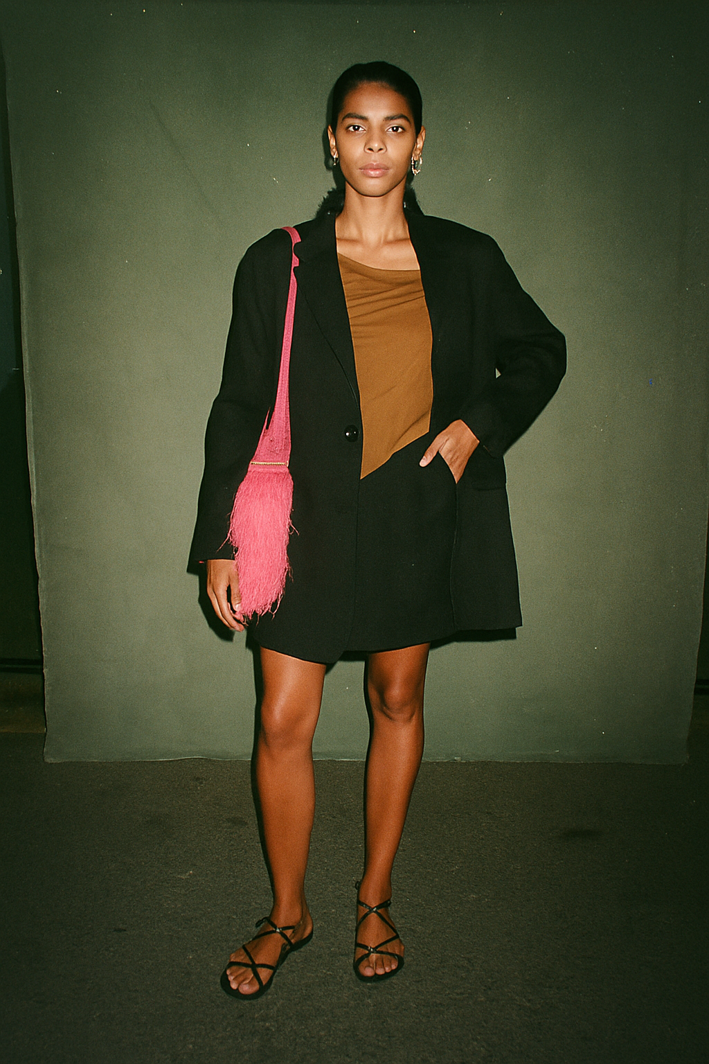 Massimo Dutti Coat Black