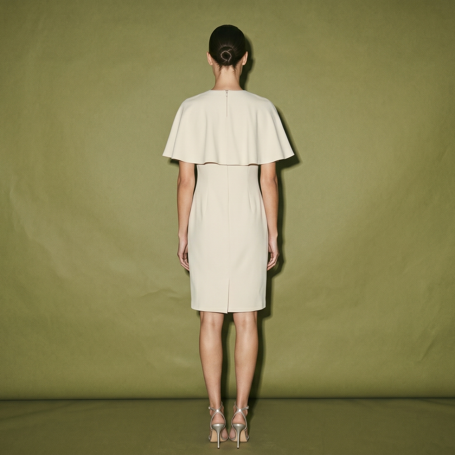 Jot Losa Cape like Top that Drapes Over Fitted Mesh