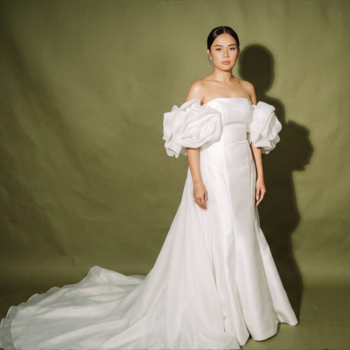Rosa Clara White Strapless Mermaid Style Gown
