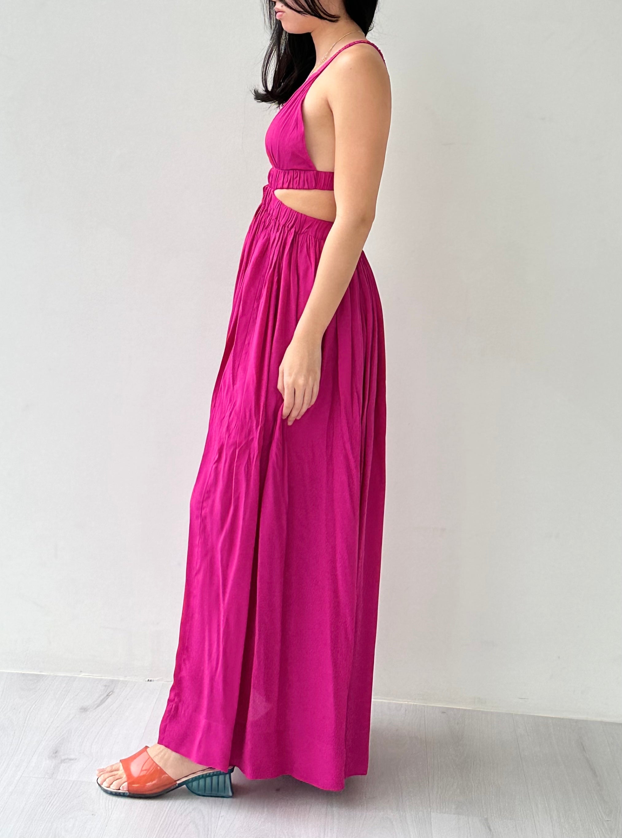 Magali Pascal Berry Plunge Dress