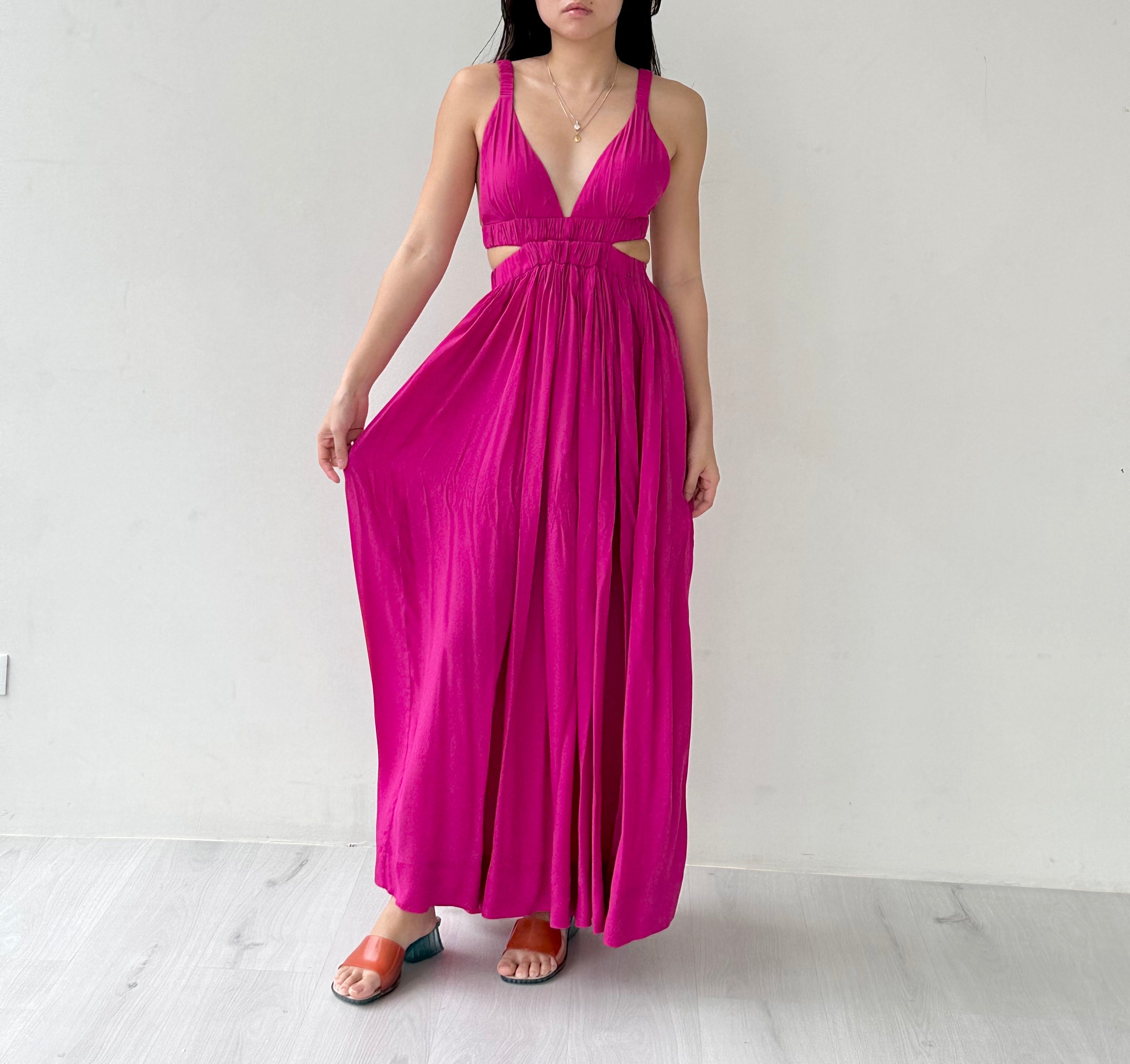 Magali Pascal Berry Plunge Dress